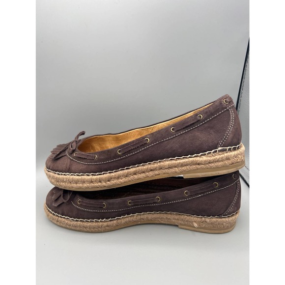 Michael Kors espadrilles leather flats Sz 7M - Picture 6 of 8